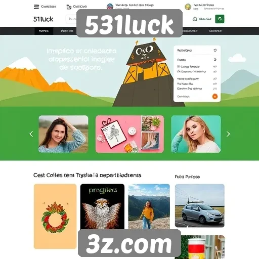Mudanças de design no site 531luck